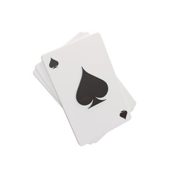 playing cards illustration 3d