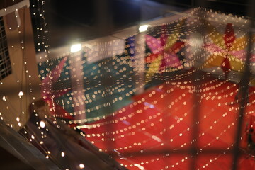 Beautiful blurred light bokhe for background .
