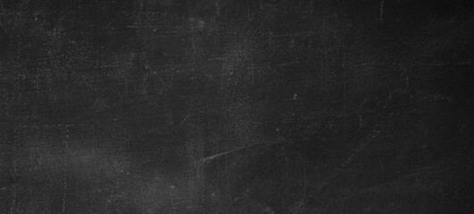 Blank front Real black chalkboard background texture in college concept for back to school kid...