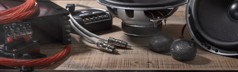 car audio, car speakers, subwoofer and accessories for tuning. Banner