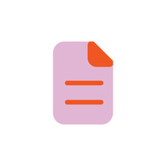 flat style document icons suitable for web, app, banner, etc