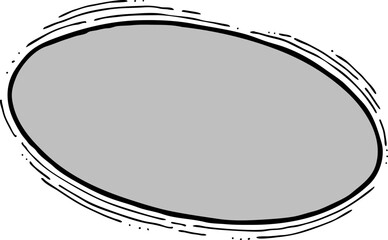 Speech bubble for chat communication symbol. Empty background balloon talk cloud for message chatting. Comic cartoon element. Hand drawn retro vintage vector illustration. Simple line drawing.