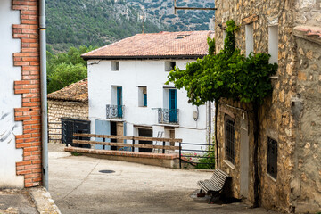 Fototapeta na wymiar Beautiful rural house in Royuela, Aragon (Spain)
