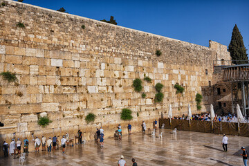 Holy Land of Israel. Jerusalem, Western Wall.