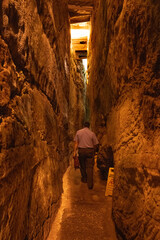 Holy Land of Israel. Jerusalem, Western Wall tunnels.