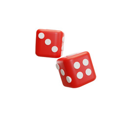 dice toys illustration 3d