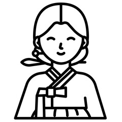 woman line icon