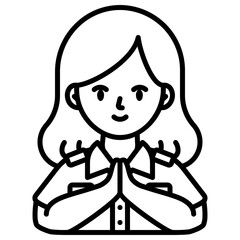 woman line icon