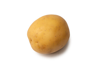 A group of fresh tasty potato isolated on white background.