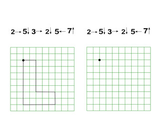 graphic dictation. draw a picture on the arrow. worksheet for kids. kindergarten educational game