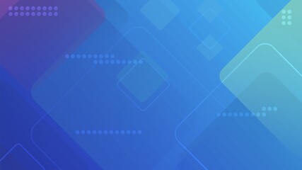 abstract geometry blue modern square background illustration