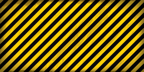 Black and yellow diagonal line stripes texture background.
