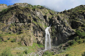 Valgaudemar valley in Ecrins national park in the french alps, Gap region