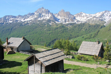 Wonderful claree valley in the french alps
