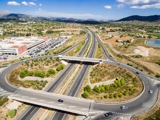 autopista Ma-13, rotonda de Inca, Mallorca, balearic islands, spain, europe