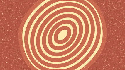 Retro groovy background pattern in 60s hippy style grunge textured vintage