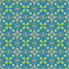 Leaves Seamless Pattern Background Garden Nature Plant Art Traditional Ornament 