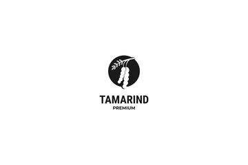 Flat illustration tamarind logo vector design idea - obrazy, fototapety, plakaty