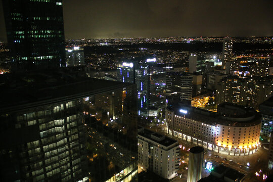 Paris La D&eacute;fense by Night - Vu du Ciel