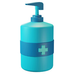 3D Icon Illustration, Healthcare, Hand Sanitizer, For web, app, infographic