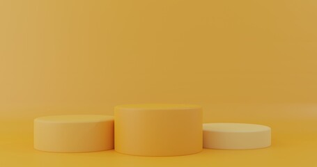 winner ranking podium 3d rendered