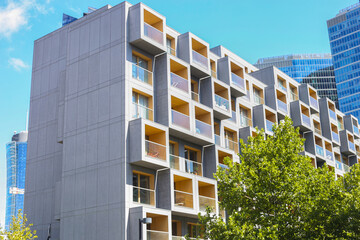 new apartment building in modern style
