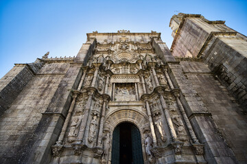 Fototapeta premium Facade of the royal basilica of Santa María la Mayor (Pontevedra, Galicia)