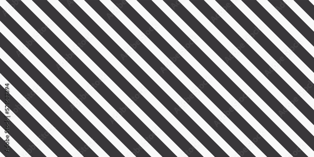 Poster diagonal black and white stripes. vector seamless pattern for interior and stylish print. the lines 