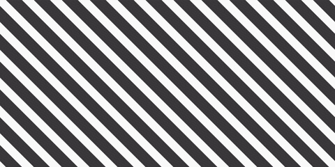 Diagonal black and white stripes. Vector seamless pattern for interior and stylish print. The lines are black and white.