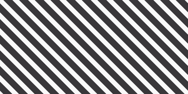 Diagonal black and white stripes. Vector seamless pattern for interior and stylish print. The lines are black and white.