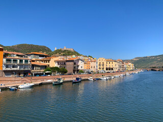 Fototapeta na wymiar View of Bosa, Sardinia, Italy