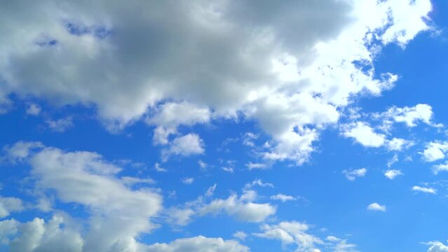 Sky Time Lapse. Cloudy sky in good sunny weather. 