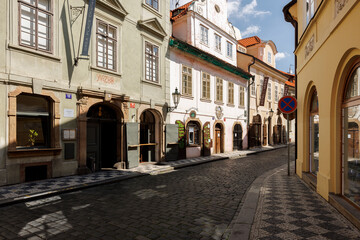 Hauserfassaden aud der Kleinseite, Prag, Tschechien 