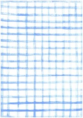 pale blue watercolor checked  pattern 