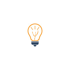 light bulb technology template vector logo icon