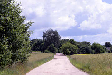 unpaved highway in rural areas