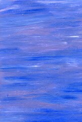 Rough blue purple abstract background, hand-painted with brush and oil paints