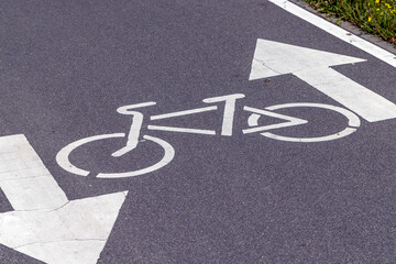 Obraz premium paved road for car traffic