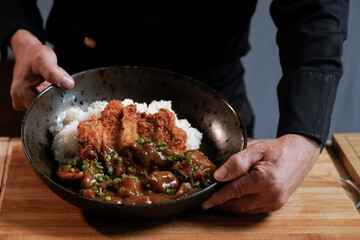 Fried Pork Curry with Rice