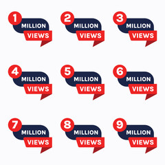 youtube million views celebration banner design