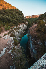Canyon at the Tagüenza Bridge (Guadalajara, Spain)