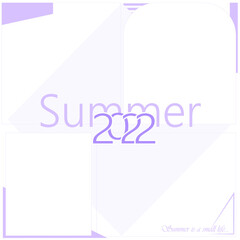 summer collage template in purple shades