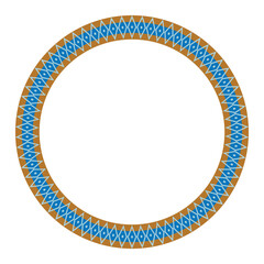 Round frame with Greek pattern