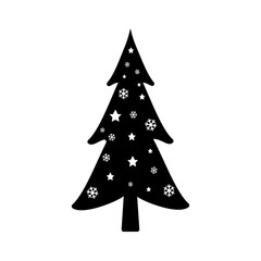 Christmas tree icon symbol vector illustration