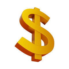 Obraz premium golden dollar sign