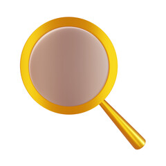 magnifying glass isolated on white