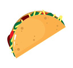 Mexican taco icon