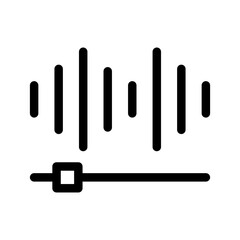 Sound Wave Icon Vector Symbol Design Illustration