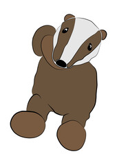 Eurasian badger. Meles meles © luis sandoval