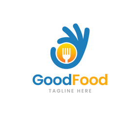 Obraz premium Restaurant logo design. Food logo design template. Good food icon